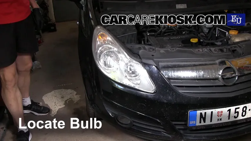 2008 Opel Corsa D 1.2L 4 Cyl. Éclairage Feu antibrouillard (remplacer l'ampoule)
